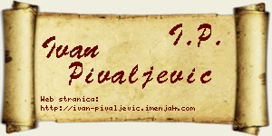 Ivan Pivaljević vizit kartica